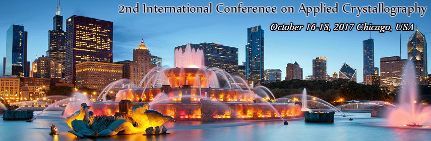 Conference Series LLC invites all the participants from all over the world to attend International Conference on Applied Crystallography during Oct 16-18, 2017, Chicago, USA. Which includes prompt keynote presentations, Oral talks, Poster presentations and Exhibitions.